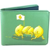 Perabags Limon Baskılı Erkek Cüzdanı - Yeşil
