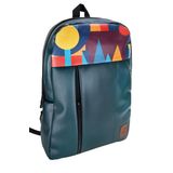 Perabags Tasarım Geometrik Desenli Yeşil Laptop Sırt Çantası