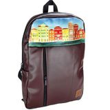 Perabags Tasarım Venedik Baskılı Laptop Sırt Çantası