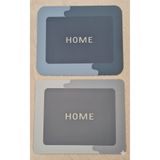 Perağ Diyatomit Su Emici Banyo Paspası Kaymaz Tabanlı Home Yazılı 40x60 cm