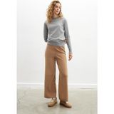 Peraluna Styleboom X Peraluna CHELSEA PULLOVER Bisiklet Yaka Standart Kesim Kadın Triko Kazak - Gri