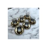 Peramari Bambum Vibe 6 Kişilik 12 Parça Çay Seti Gold Metalik