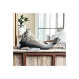 Peramari Dekoratif Polyester Akustik Gramofon Silver-siyah Eskitme SİLVER 40 x 18