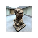 Peramari Dekoratif Polyester Atatürk Büstü 17 Cm Gold Eskitme Sarı 17 x 21