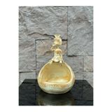 Peramari Dekoratif Polyester Çerezlik&Telefonluk Biblo Krem Gold Eskitme Krem GOLD 27 cm