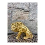 Peramari Dekoratif Polyester Kükreyen Aslan Biblo Gold Gold 22 x 15