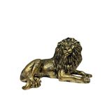 Peramari Dekoratif Polyester Oturan Aslan Biblo Gold Eskitme Gold Eskitme 24 x 8