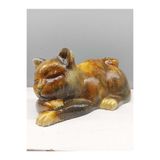 Peramari Dekoratif Polyester Uyuyan Kedi Biblo Sarı Gold Sarı Gold 31 x 25