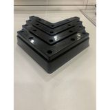 Peramics Siyah 18X18 5 cm Yükseklik L Koltuk Ayağı - 18 x 18 cm
