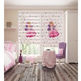 Peraper Perde Prenses Baskılı Pliseli Lüks Zebra Stor (200x200)