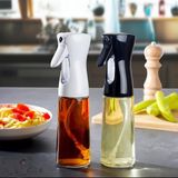 Perast Home Airfrey Için Sprey Yağdanlık - Püskürtmeli Sprey Cam Şişe Zeytinyağı ve Sirke Püskürtücü 2 Adet - Şeffaf