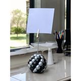 Perazayn Gümüş Siyah Çoklu Top Bubble Fotoğraf Not Tutacağı Hediyelik Tutacak