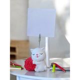 Perazayn Kırmızı Yumak Tutan Oturan Kawaii Kedi Temalı Not Tutacağı Fotoğraf Tutacak Tutucu Ofis Hediyelik