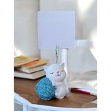 Perazayn Mavi Sim Yumak Tutan Oturan Kawaii Kedi Temalı Not Tutacağı Fotoğraf Tutacak Tutucu Ofis Hediyelik