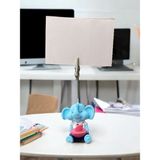 Perazayn Minik Tatlı Kawaii Pembe Gemili Yavru Fil Fotoğraf Not Tutacağı Ofis Masası Hediye Tutucu Tutacak