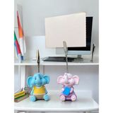 Perazayn Minik Tatlı Kawaii Yavru Okullu Filler Fotoğraf Not Tutacağı Ofis Masası Hediye Tutucu Tutacak