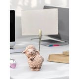 Perazayn Minik Tatlı Yavru Bej Kuzu Kawaii Fotoğraf Not Tutacağı Ofis Masası Hediye Tutucu Tutacak