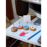 Perazayn Pasta Süsü Desenli Donut Model Temalı Fotoğraf Not Tutacak Seti Ofis Masası Not Tutacağı Hediyelik