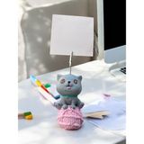 Perazayn Scottish Kedi Temalı Not Tutacağı Fotoğraf Tutacak Tutucu Ofis Seti Hediyelik
