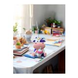Perazayn Tatlı Mor Biberonlu İnek Kawaii Fotoğraf Tutucu Not Tutacak Tutacağı Ofis Hediyelik
