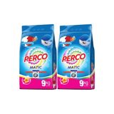 Perco Matik Toz Çamaşır Deterjanı, 18 kg, Beyazlar ve Renkliler, 144 Yıkama