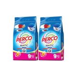Perco Matik Toz Çamaşır Deterjanı, 18 kg, Beyazlar ve Renkliler, 144 Yıkama