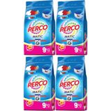 Perco Matik Toz Çamaşır Deterjanı, 36 kg, Beyazlar ve Renkliler, 4'lü Paket