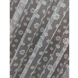Perde Alemi Çiçek Desen Dantel Seyrek Pile 1-2 350x260 cm Tül Perde