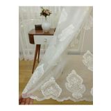 Perde Alemi Damask Desenli Özel Örme Dokulu Sık Pile 1-3 500x250 cm Tül Perde