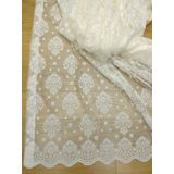 Perde Alemi Ekru Damaks Örme Normal Pile 1-2.5 350x260 cm Tül Perde