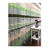 Perde Alemi Enine Çizgili Bantlı Spor Sık Pile 1-3 350x260 cm Tül Perde
