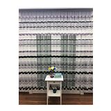 Perde Alemi Enine Çizgili Bantlı Spor Sık Pile 1-3 600x250 cm Tül Perde