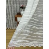 Perde Alemi Enine Çizgili Etek Ucu Desenli Normal Pile 1-2.5 500x260 cm Tül Perde