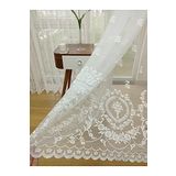 Perde Alemi Etek Ucu Yoğun Desenli Dantel Sık Pile 1-3 100x250 cm Tül Perde