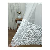 Perde Alemi Floş Örme Dantel Normal Pile 1-2.5 150x260 cm Tül Perde