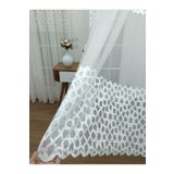 Perde Alemi Floş Örme Dantel Seyrek Pile 1-2 150x250 cm Tül Perde