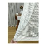 Perde Alemi Geometrik Desenli Etek Katlamalı Normal Pile 1-2.5 150x260 cm Tül Perde