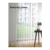 Perde Alemi Hayal Naturel Zemin Düz Ekru Renk Normal Pile 1-2.5 200x260 cm Tül Perde