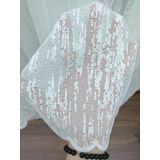 Perde Alemi Örme Desenli Seyrek Pile 1-2 350x260 cm Tül Perde