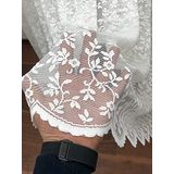 Perde Alemi Özel Örme Dokulu Dantel Seyrek Pile 1-2 450x260 cm Tül Perde