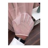 Perde Alemi Yavru Ağzı Pembe Rengi Grek Normal Pile 1-2.5 100x260 cm Tül Perde