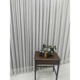 Perde Deposu Gramajlı İp Sade 1-3 Sık Pileli Kırık Beyaz 230x250 cm Tül Perde