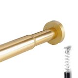 Perde izi U Şekilli Banyo Duş Perdesi Çubuk Direği, 304 Paslanmaz Küvet Köşe Duş Perdesi Çubuk Raf Rayı, Duvara Monte, Paslanmaz, Küvet Vestiyerleri için Siyah - (120 × 120 x