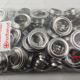 Perde Kenarı Paslanmaz Pirinç 4 CM Kuş Gözü Metal Pullu Büyük Boy Halka Seti (150 TAKIM)