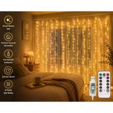 Perde Led Işık Usb Kumandalı 10 Sarkıtlı 8 Modlu 3X3 Metre Gün Işığı Yılbaşı Parti Aydınlatması