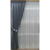 Perde Pendik Desenli Tül Ekru Kırık Beyaz Salon Kalın Oturma Odası Yatak Sık Pile,Beyaz 100 X 280