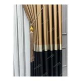 Perde Pendik Pano Fon Azra Lüx Kahve Gold Siyah Blackout Tül Sık Pile Tek Kanat,Kahve 80 X 240