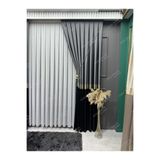 Perde Pendik Pano Fon Perde, Azra, Lüx, Gri Gold Siyah, Blackout, Fon Perde, Tül Perde, Sık Pile, Tek Kanat