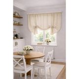 Perde Plus Etek Püsküllü / Bağ Detaylı Perde Retro Natural Fon Perde %100 Pamuklu - Bej - 100 x 200