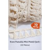 perde plus Pamuklu Şerif Püskül Saçak 10 Metre